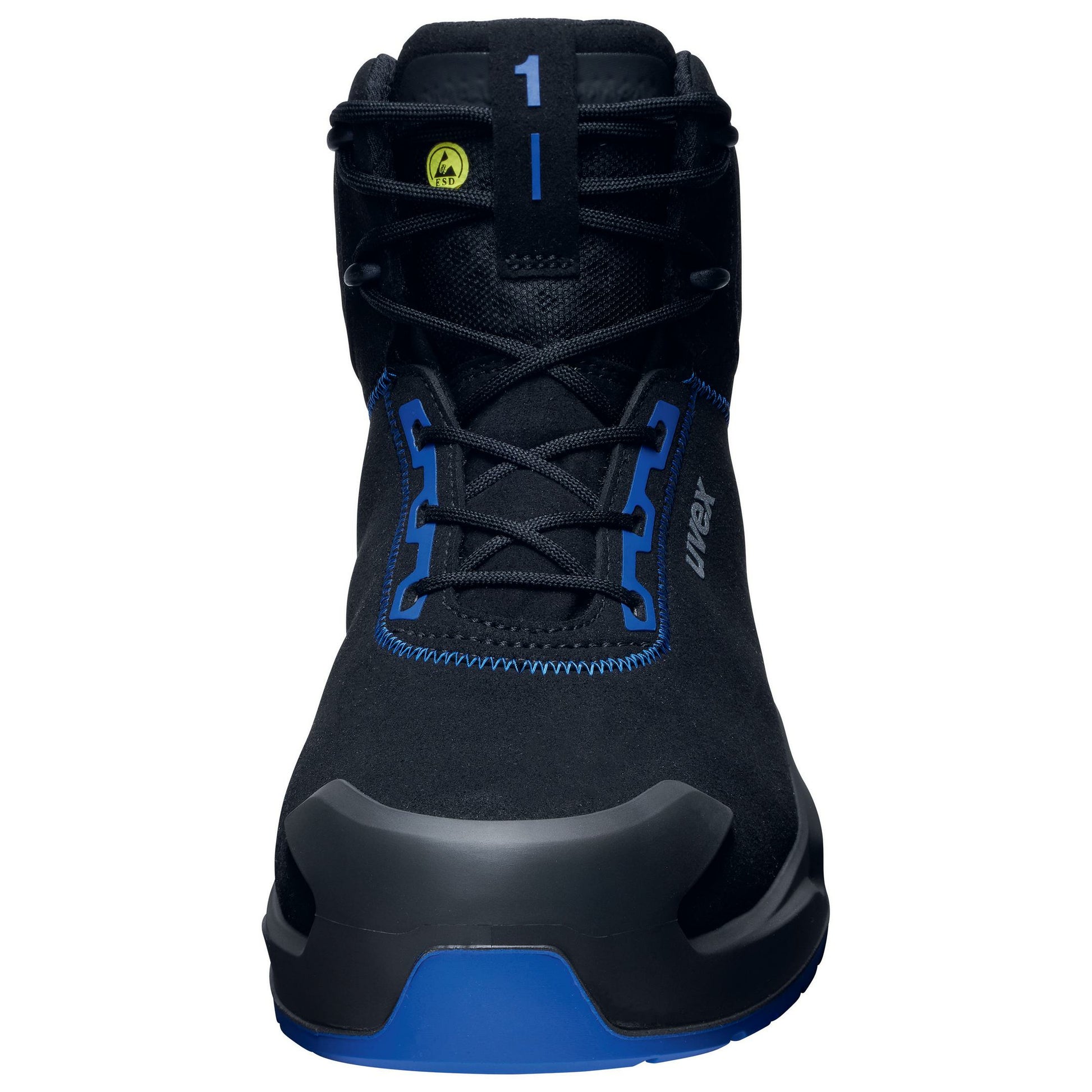 Uvex 1 x-craft Sicherheitsstiefel S2 – Schwarz/Blau – Grösse 46, Weite 11