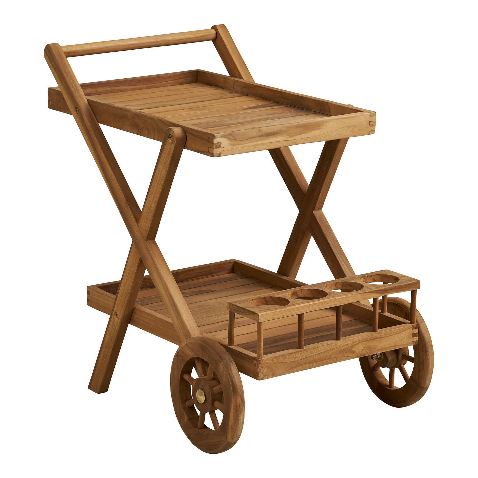 House Nordic Trolley Pasaku – Nature – Teak – 86 × 50 × 81 cm