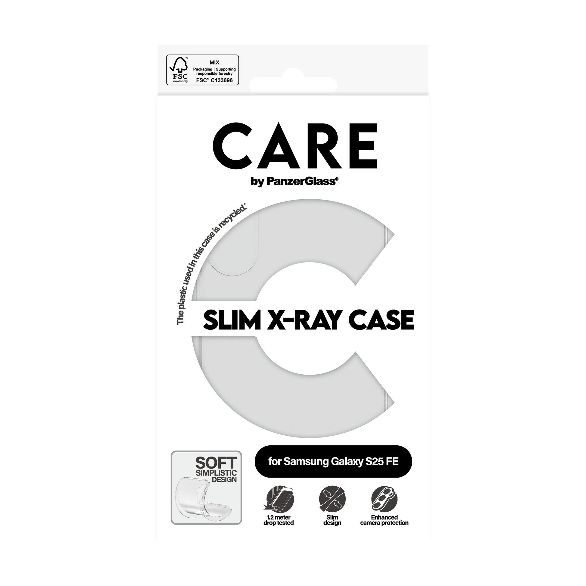 PanzerGlass Backcover CARE – für Samsung Galaxy S25 FE – transparent