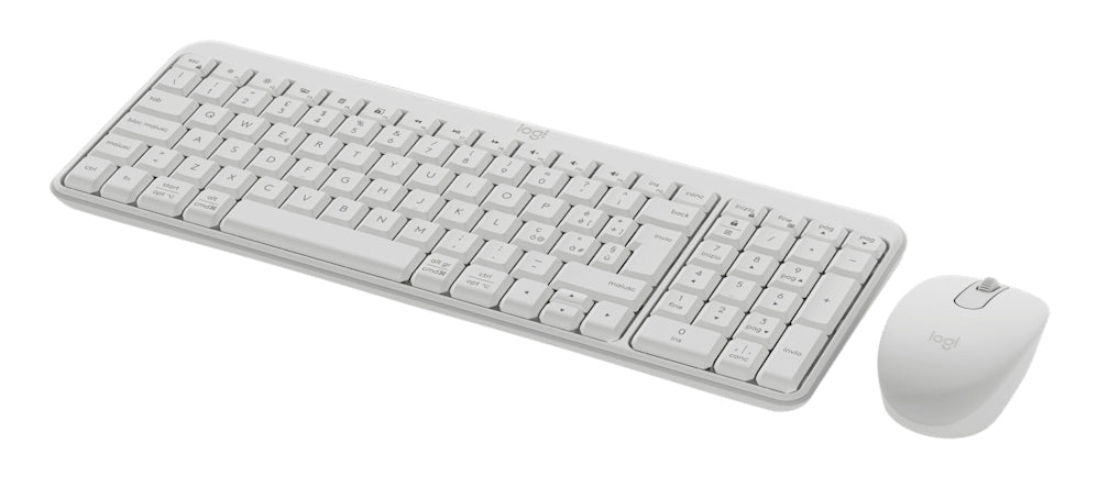 Logitech MK250 Compact – Tastatur-Maus-Set – Bluetooth & 2,4 GHz – QWERTY (IT) – Weiss