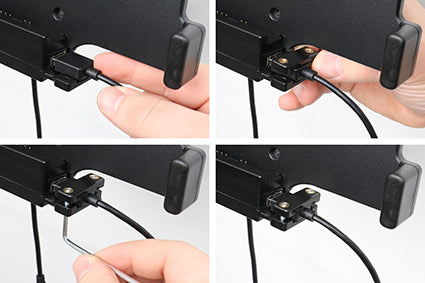 Brodit Fahrzeug-Dock für Samsung Galaxy Tab Active 3/5 (SM-T570/T575, SM-X300/X306B) – VESA 75×75 – Schwarz