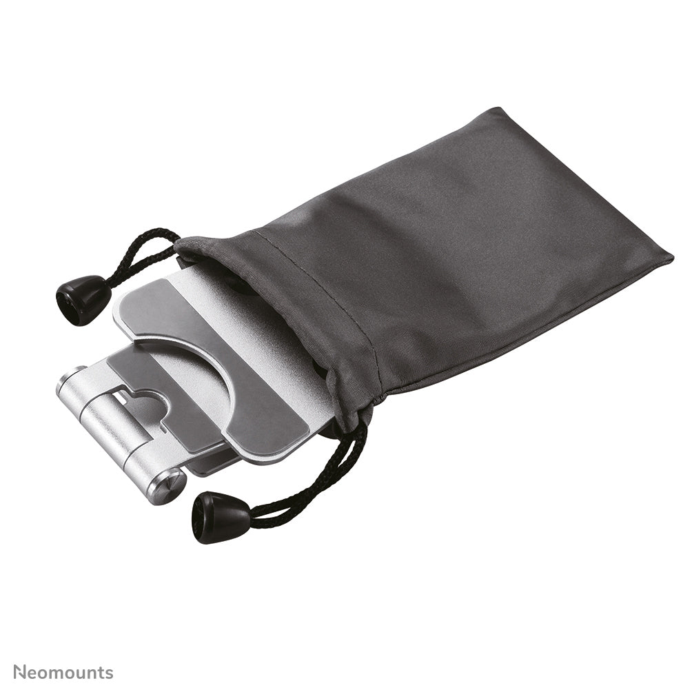 Neomounts Tischständer, faltbar, verstellbar – für bis 4,7" – Silber, Aluminium