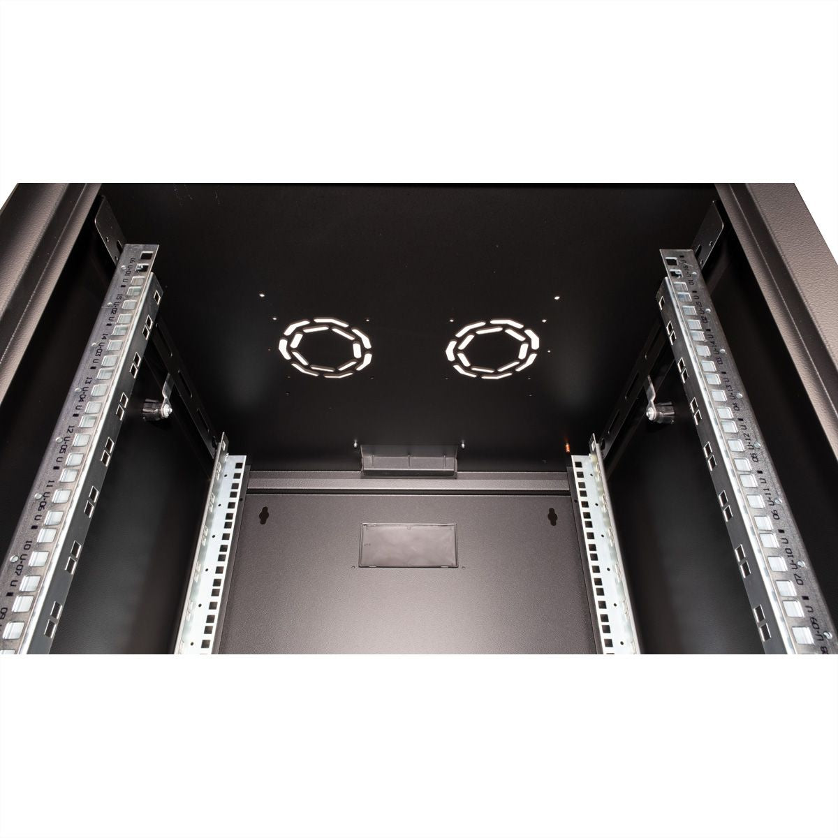 ROLINE Pro – 19" Wandverteiler 16U, IP20, abschliessbar, 600 × 600 × 818 mm, schwarz, Stahl