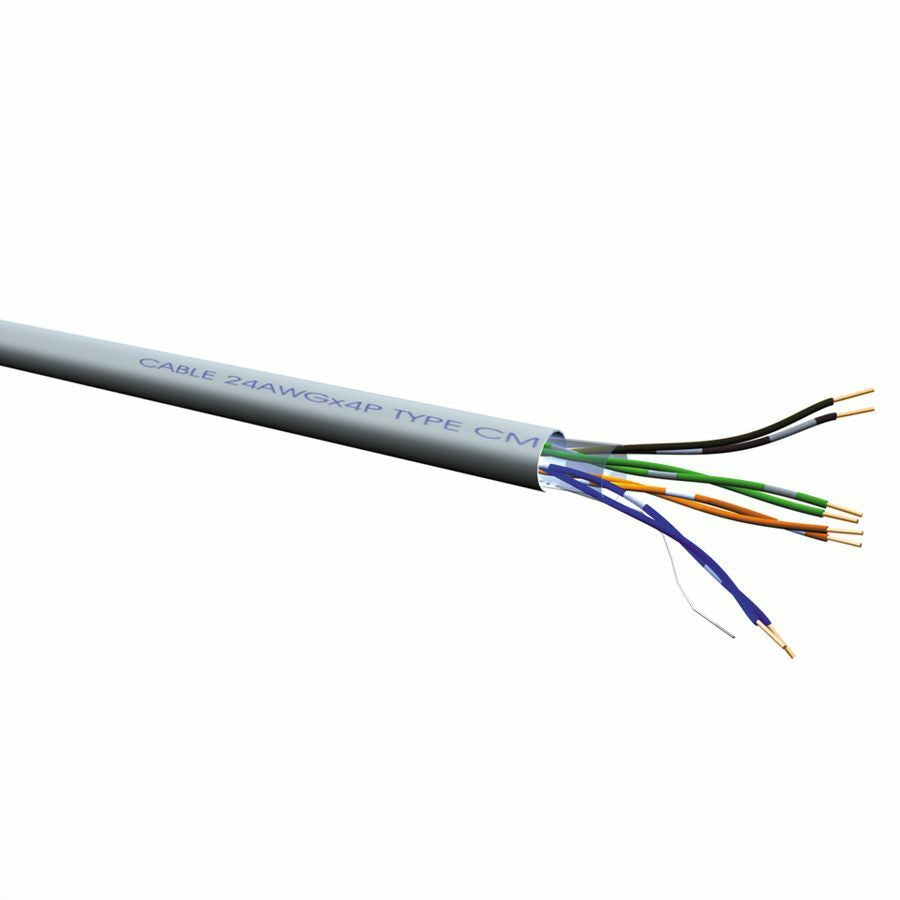 VALUE Installationskabel Cat.5e – U/UTP, 300 m, Eca, Grau, Massivdraht