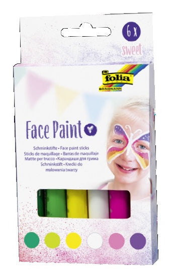 Folia Schminkstifte – Set – 6 Farben