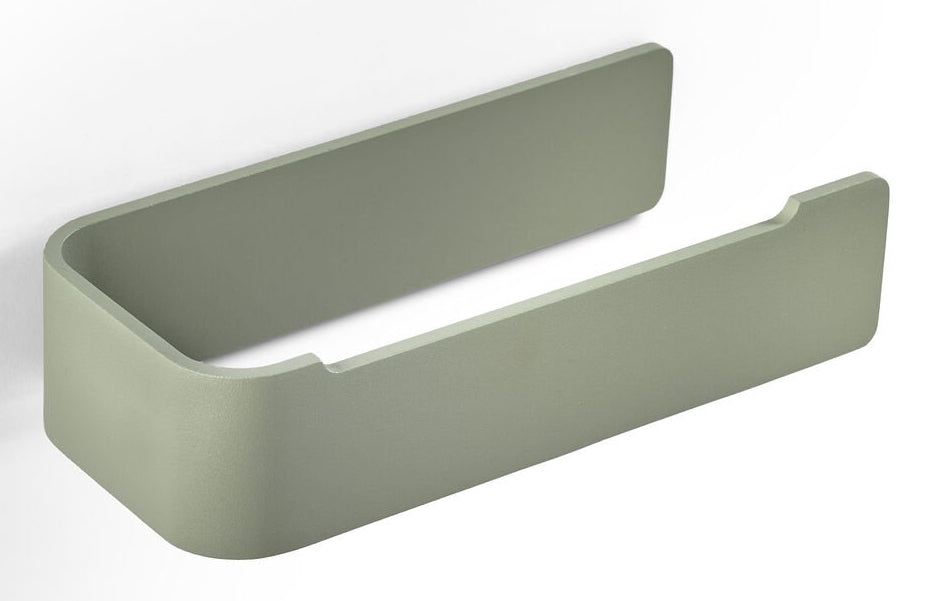 Zone Denmark Toilettenpapierhalter – Aluminium, Eukalyptusgrün, Wandmontiert, 7,6 × 16,4 × 4 cm