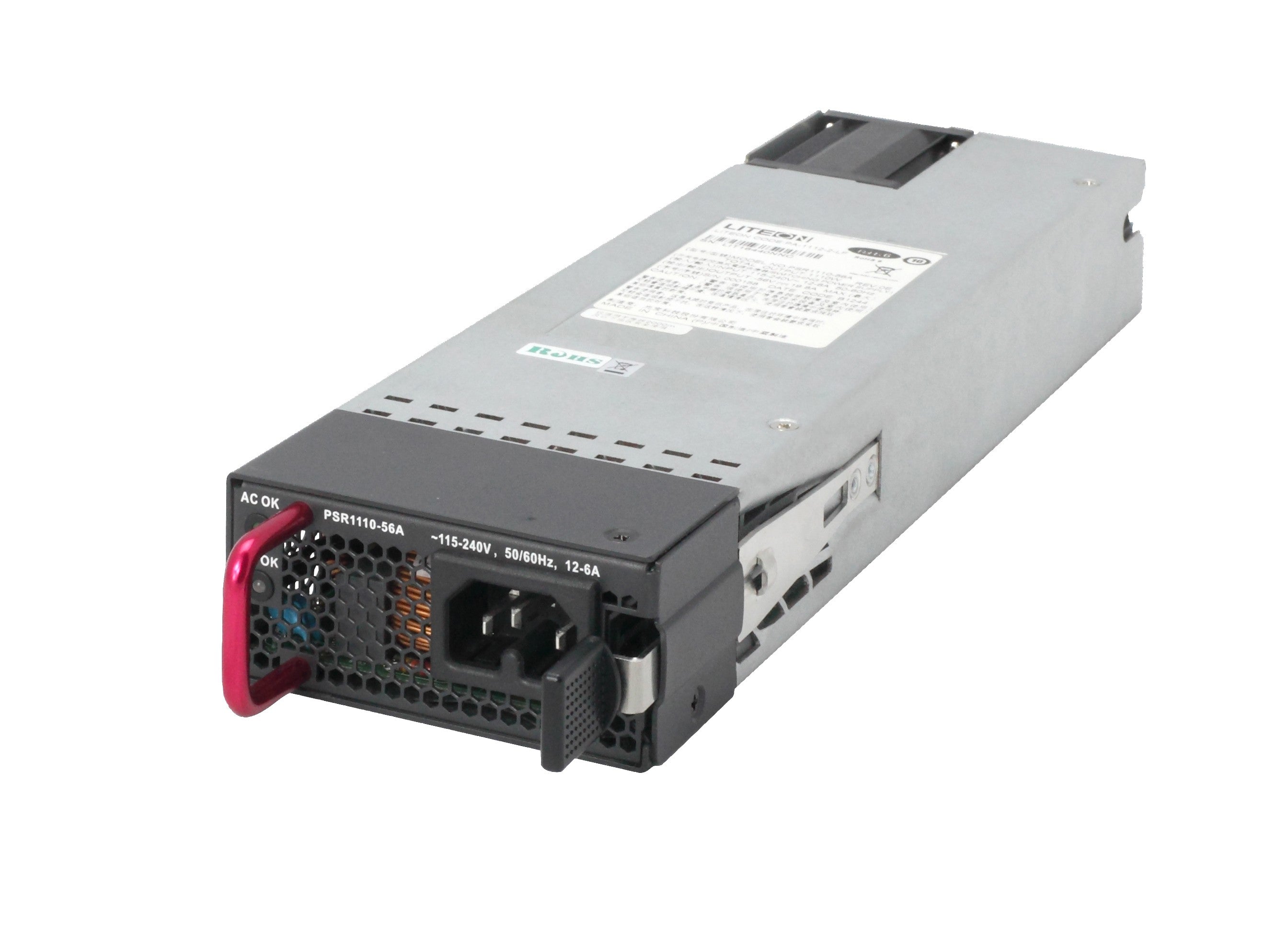 HPE X362 Netzteil 1110 W – 115–240 V AC zu 56 V DC, PoE-Stromversorgung, metallisch