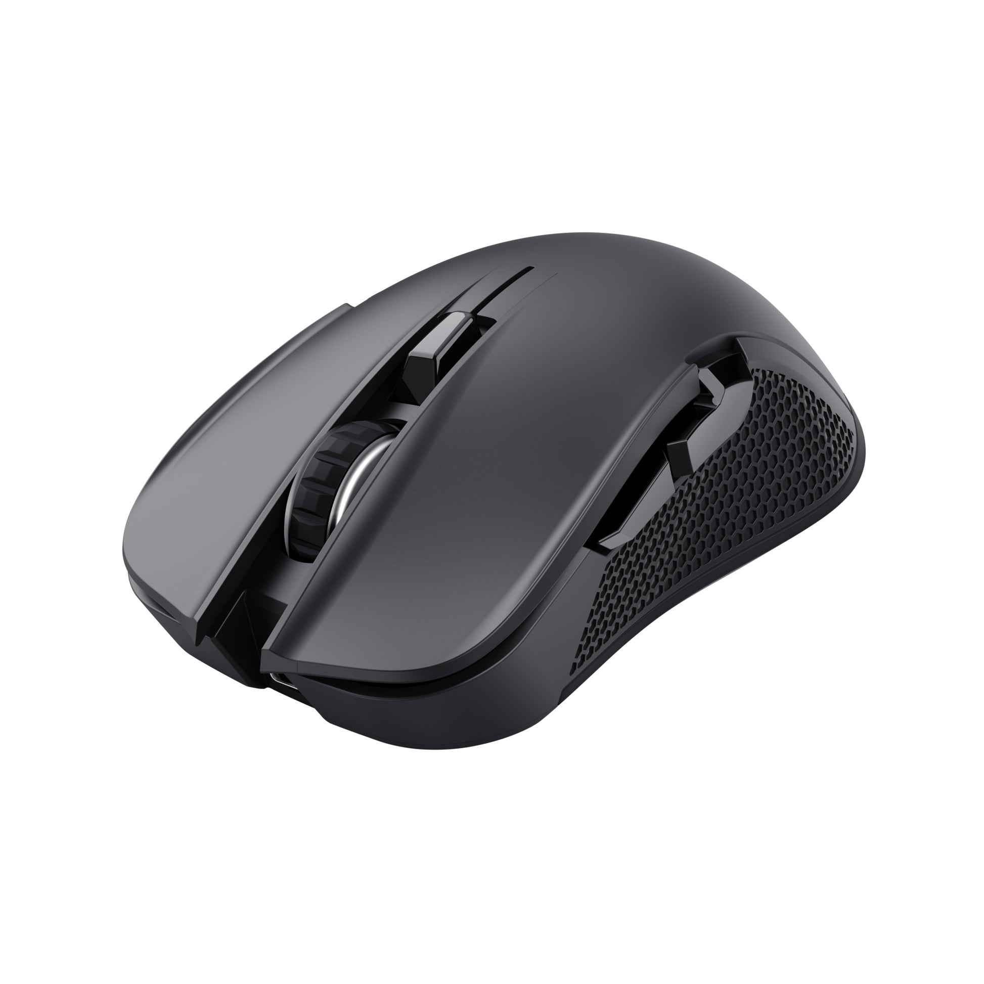 Trust GXT931 Ybar Gaming-Maus – Kabellos, Bluetooth, USB-C, 7'200 dpi, 4 Tasten, Rechtshänder, Schwarz