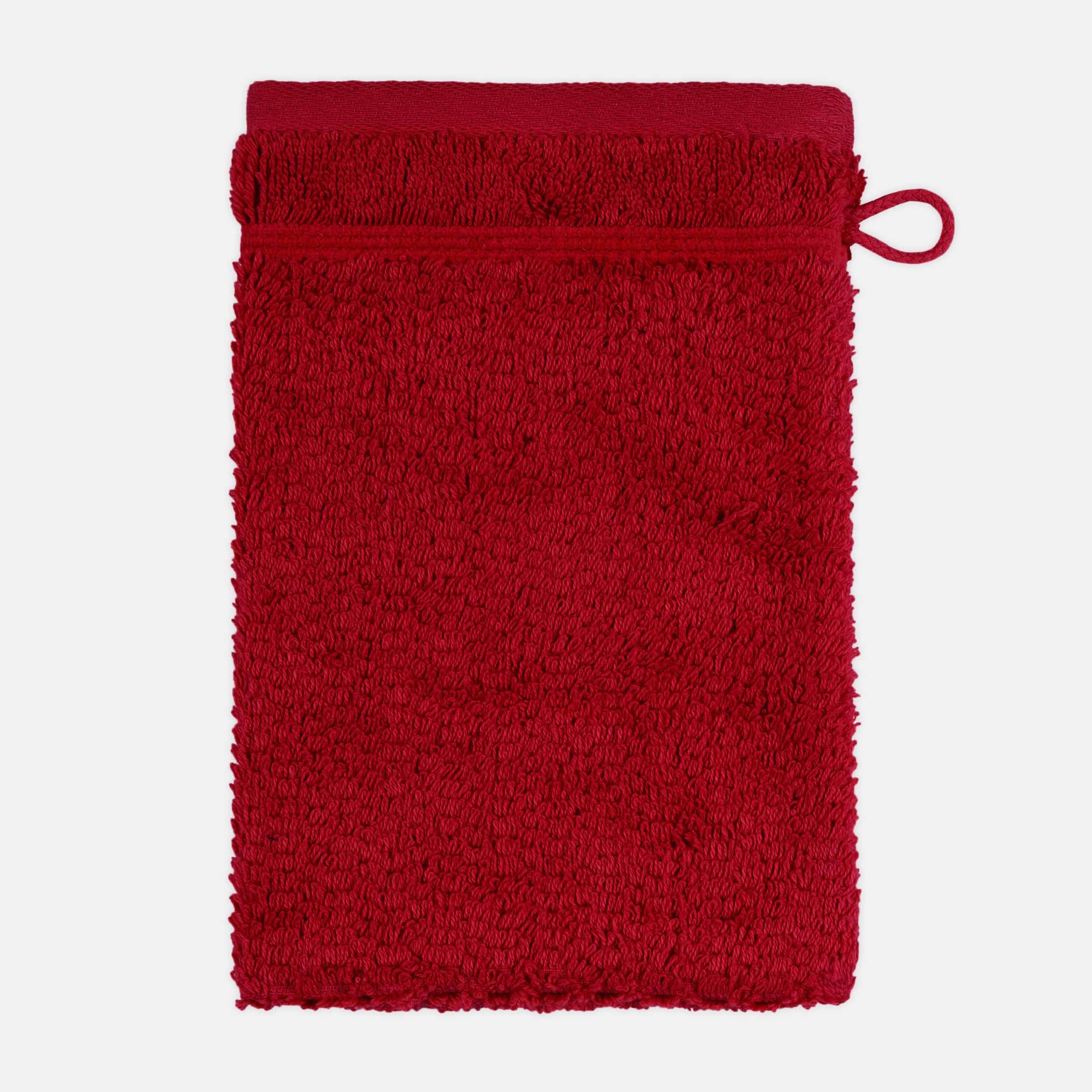 Frottana Waschhandschuh – 15 × 20 cm – Baumwolle – Rot