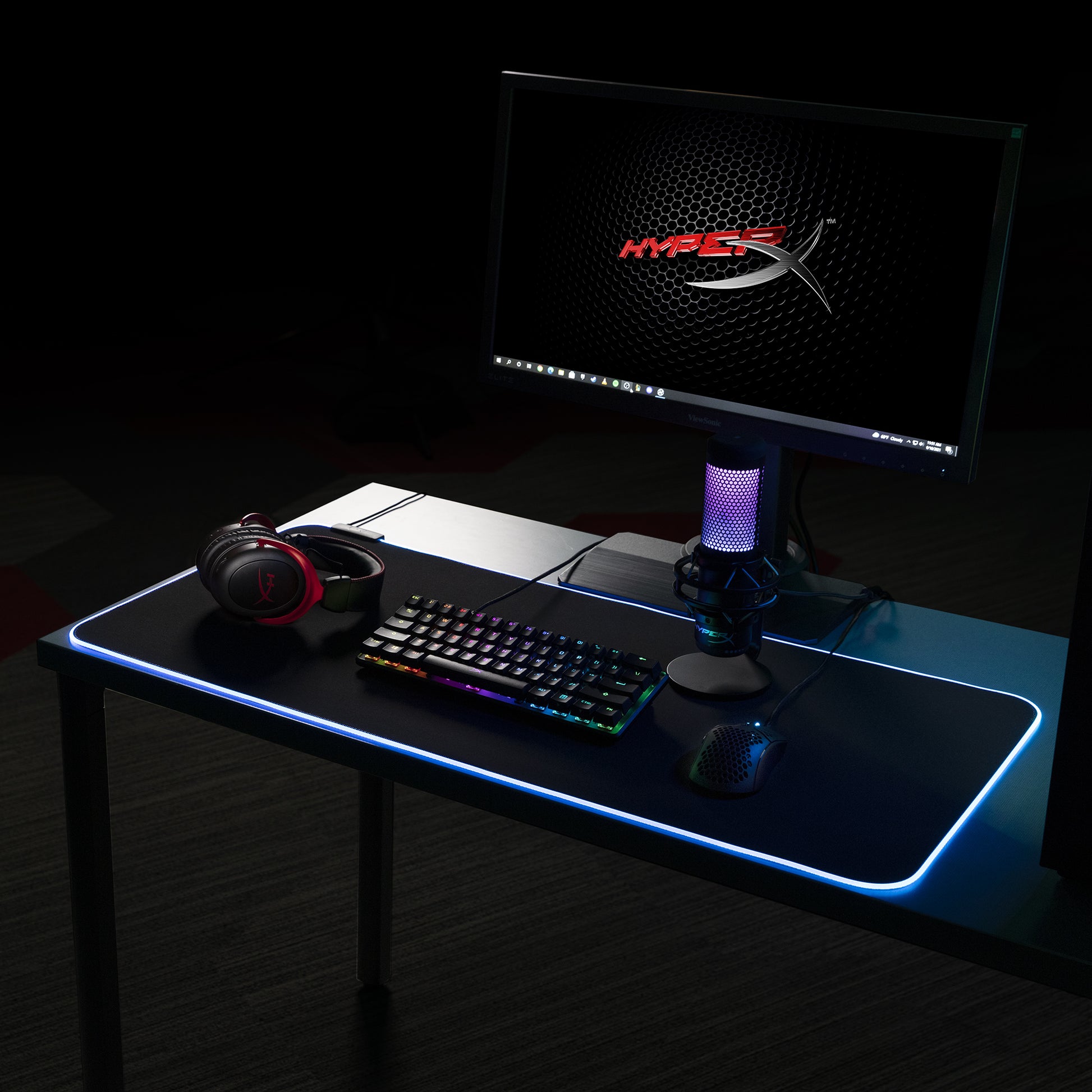 HyperX Pulsefire Mat – Gaming-Mauspad – Schwarz – 900 × 420 mm