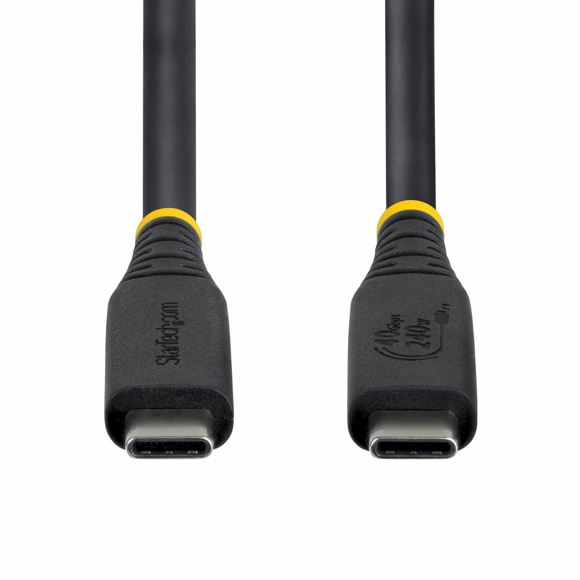 StarTech.com USB-C auf USB-C Kabel – USB4 40 Gbit/s – 0,5 m – DP 2.1, 8K/60 – Schwarz