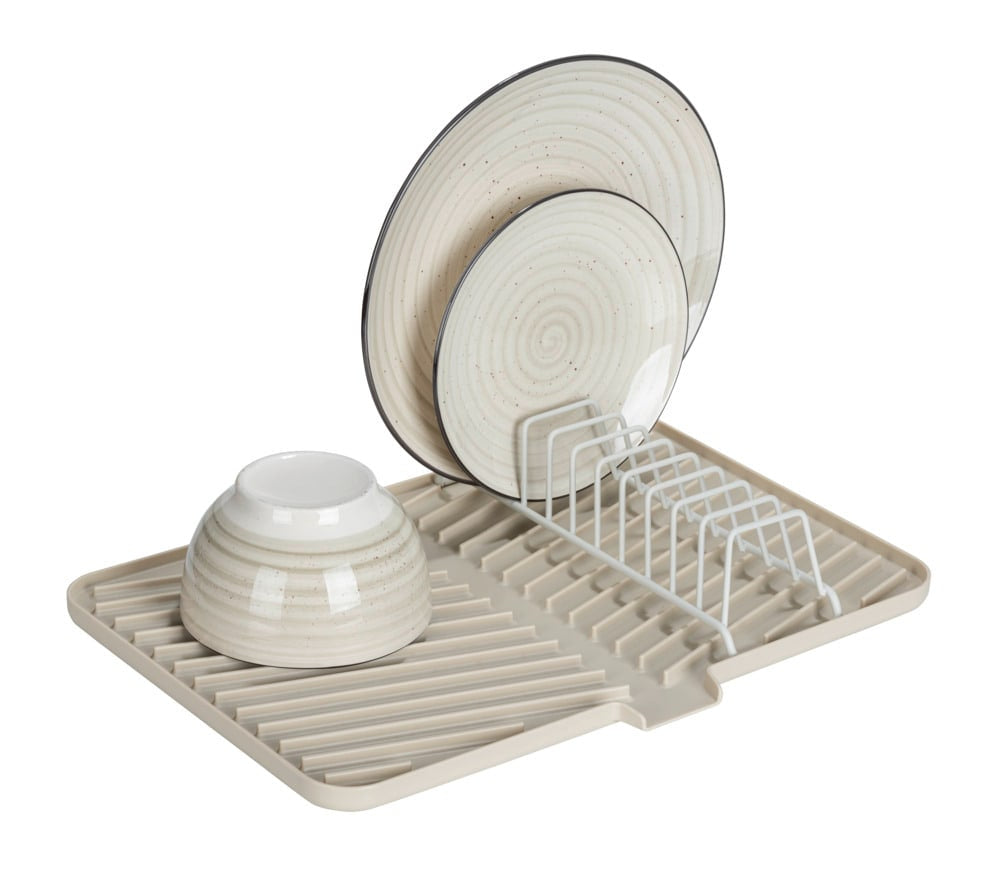 Wenko – Abtropfer 43 × 31 × 8 cm, Kunststoff, rutschfest, Creme