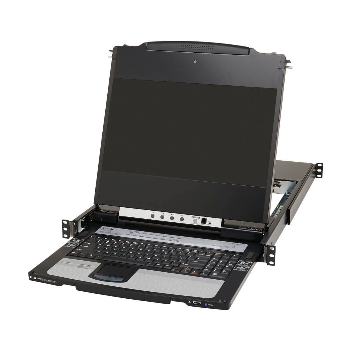 Tripp Lite B030-DP16-17DIP – 17" Rack-LCD-Konsole – 16-Port DisplayPort KVM, 1920 × 1080, USB 2.0-Hub, 1U