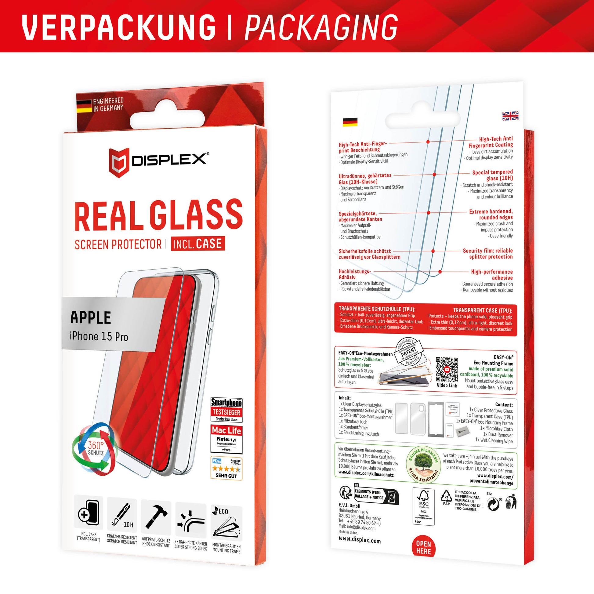EVI Cover – iPhone 15 Pro, Transparent