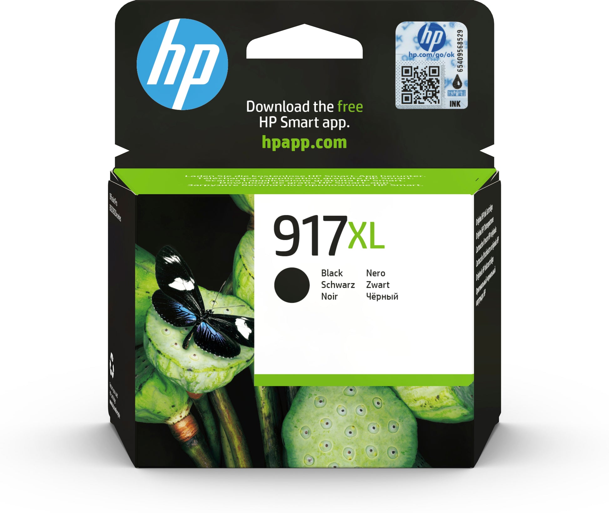 HP Tintenpatrone 917XL, Schwarz, 1'500 Seiten – für Tintenstrahldrucker/Multifunktionsgeräte