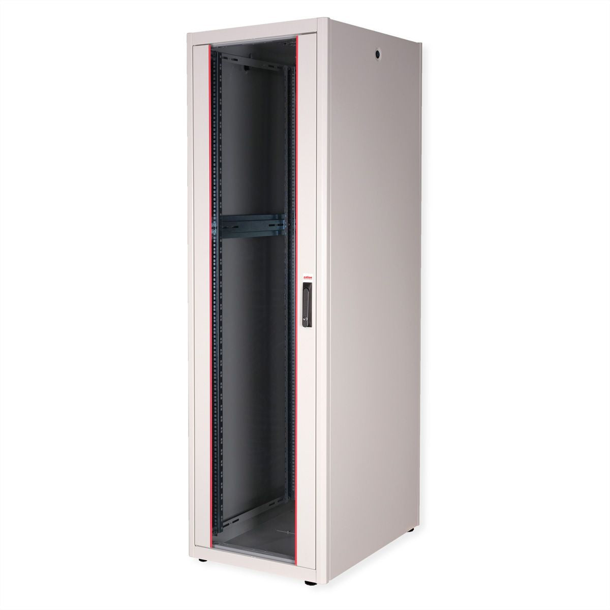 ROLINE Basic – 19" Netzwerkschrank 42U, IP20, abschliessbar, 600 × 800 × 2010 mm, lichtgrau, Stahl
