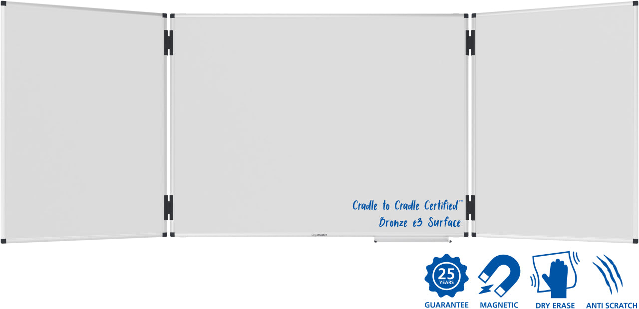 Legamaster UNITE PLUS Klapptafel Whiteboard – Emaille, magnetisch – 120 × 90 cm
