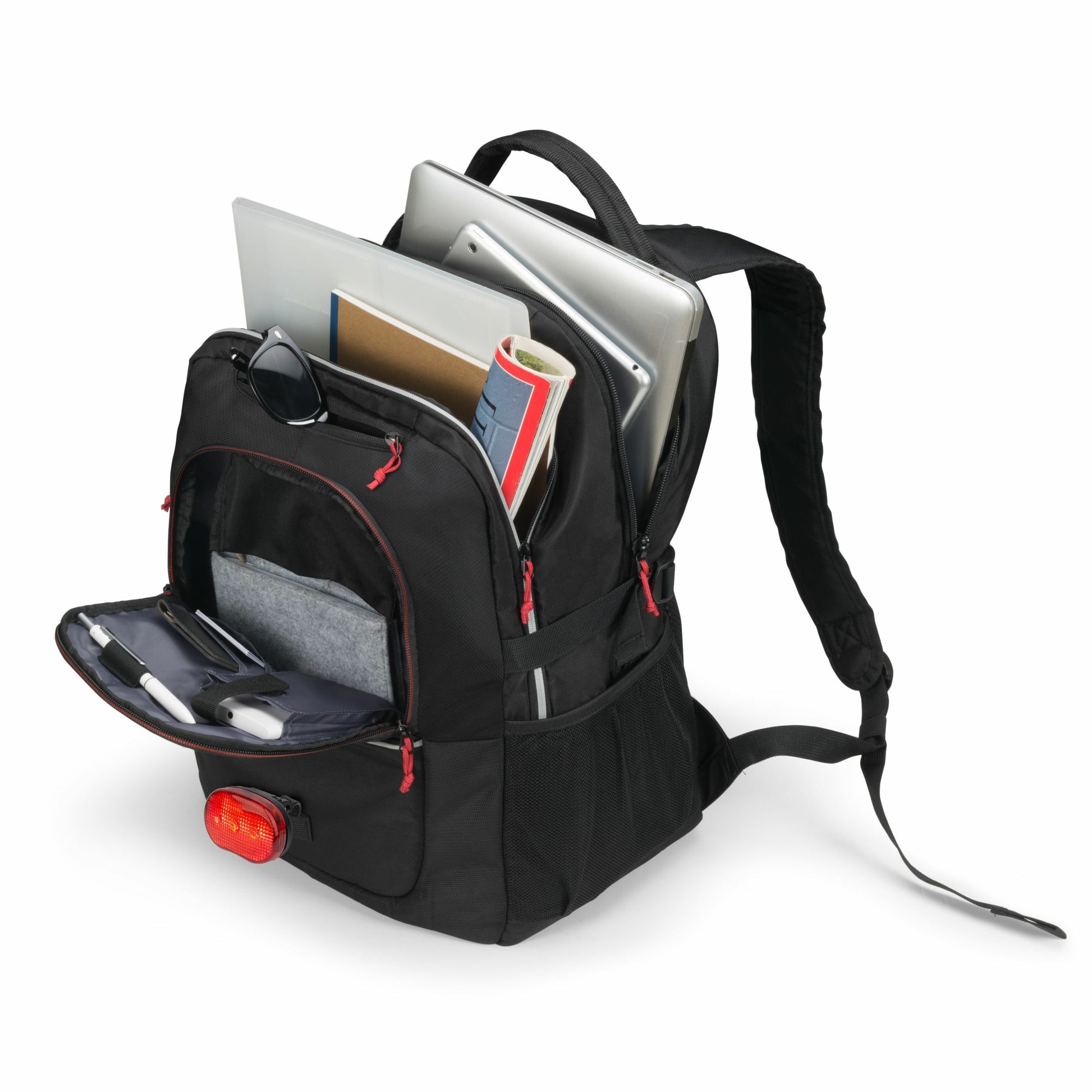 DICOTA Notebook-Rucksack bis 15,6" – 27 l, Tablet-Fach – Schwarz