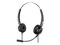 Sandberg USB Office Headset Pro Stereo – Duo Headset – USB‑A, Boom-Mikrofon – Schwarz – für PC/Mac