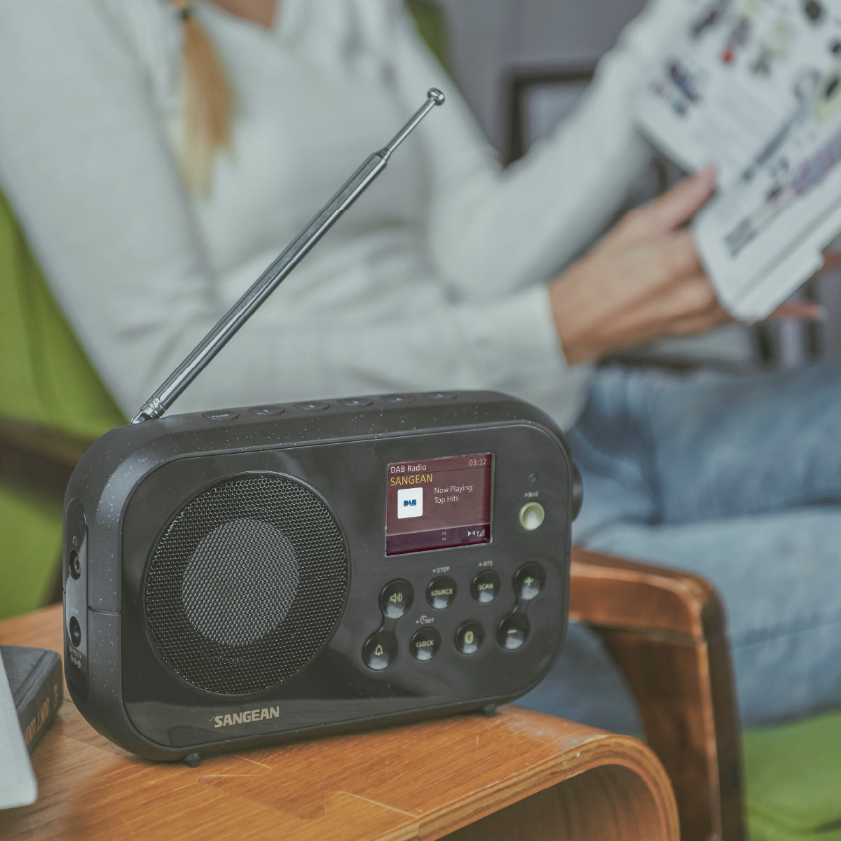 Sangean DPR-42BT – Tragbares DAB+ Radio, UKW, Bluetooth – Schwarz
