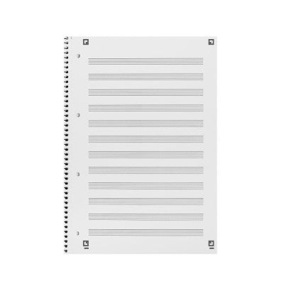 Oxford Collegeblock – A4 – 90 g/m² – Softcover, mikroperforiert, Ausreisshilfe, Beschriftungsfeld, blau