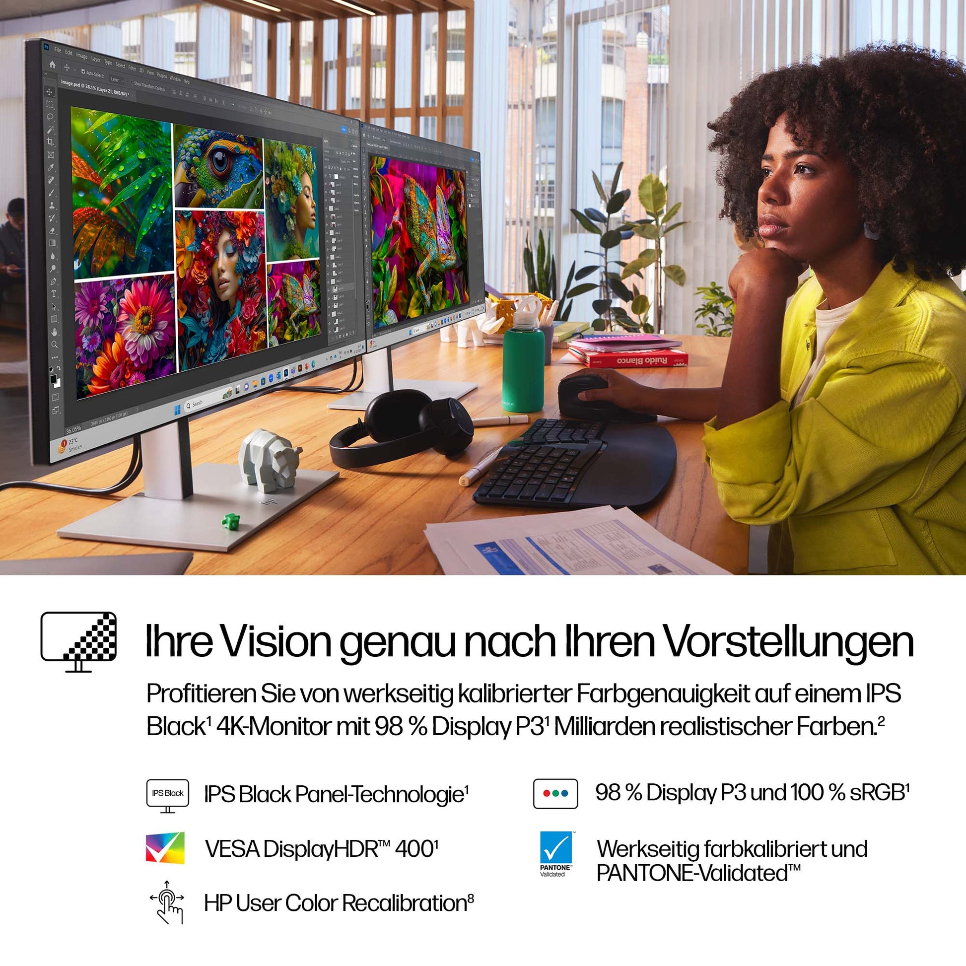 HP 727pk – Monitor, 27", 3840 × 2160 (4K), Thunderbolt 4
