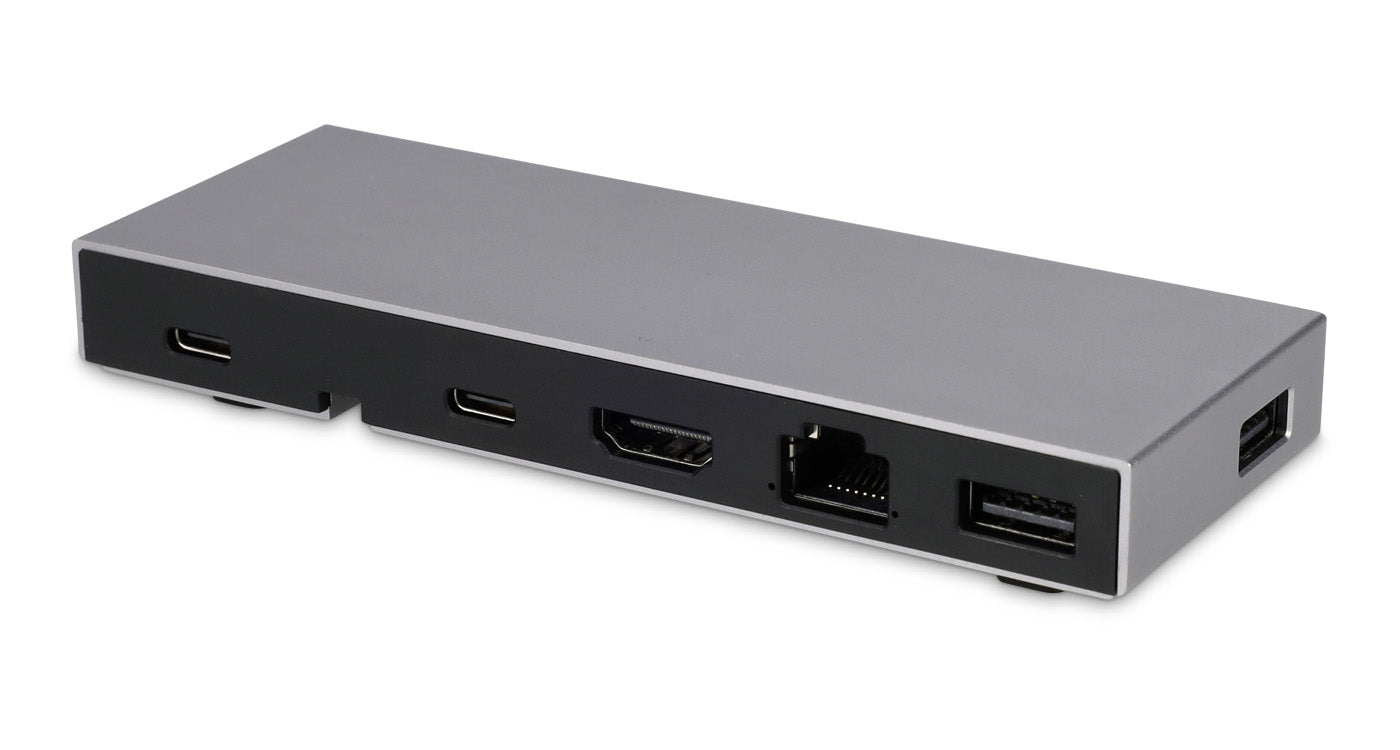 LMP 24418 Dockingstation – USB-C, 1× HDMI, 2× USB-A, 1× USB-C, 100 W PD, GbE, für MacBook Air & Pro M1/M2
