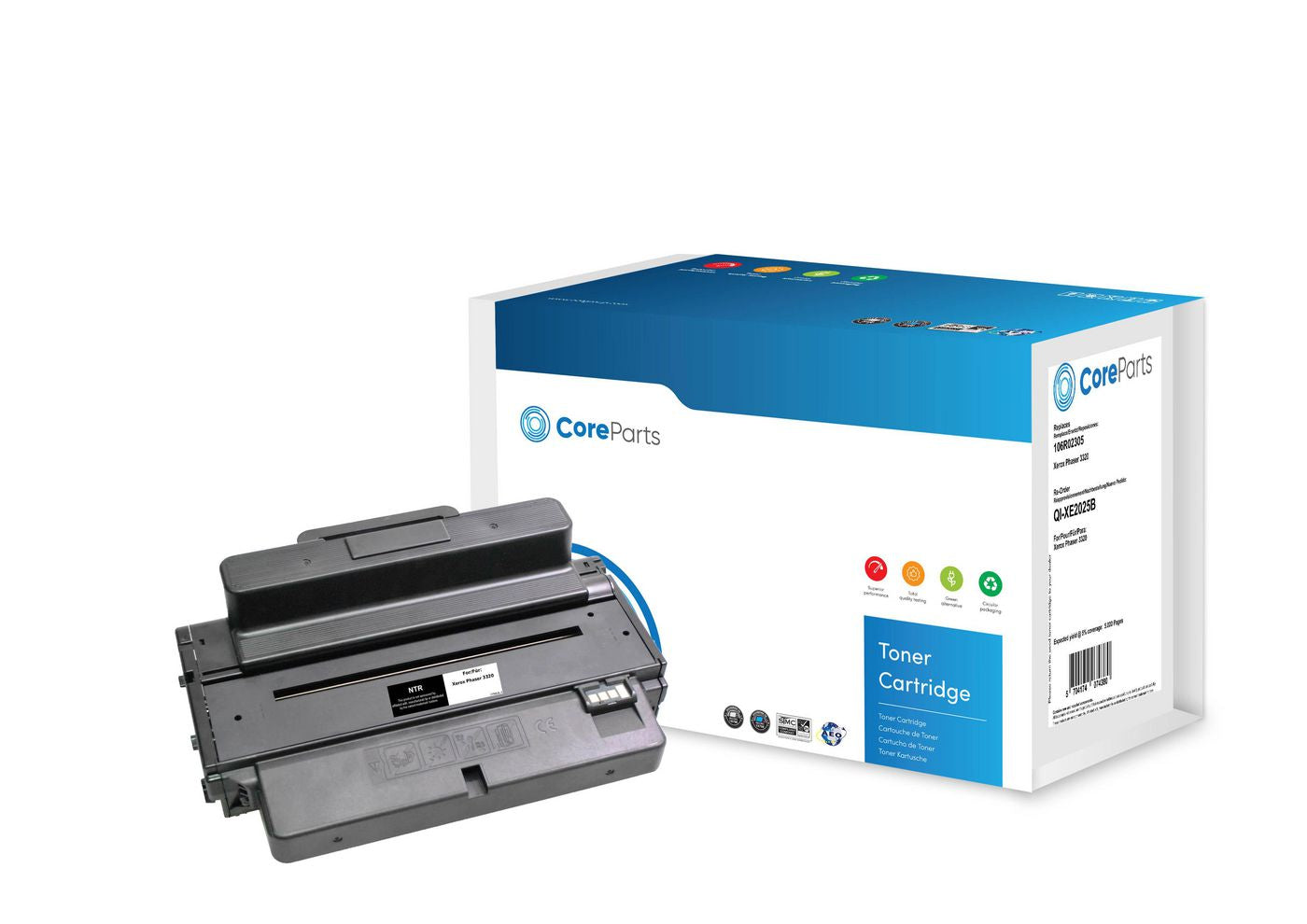 CoreParts 106R02305 Schwarzer Toner – Kompatibel – 5'000 Seiten – für Xerox Phaser 3320