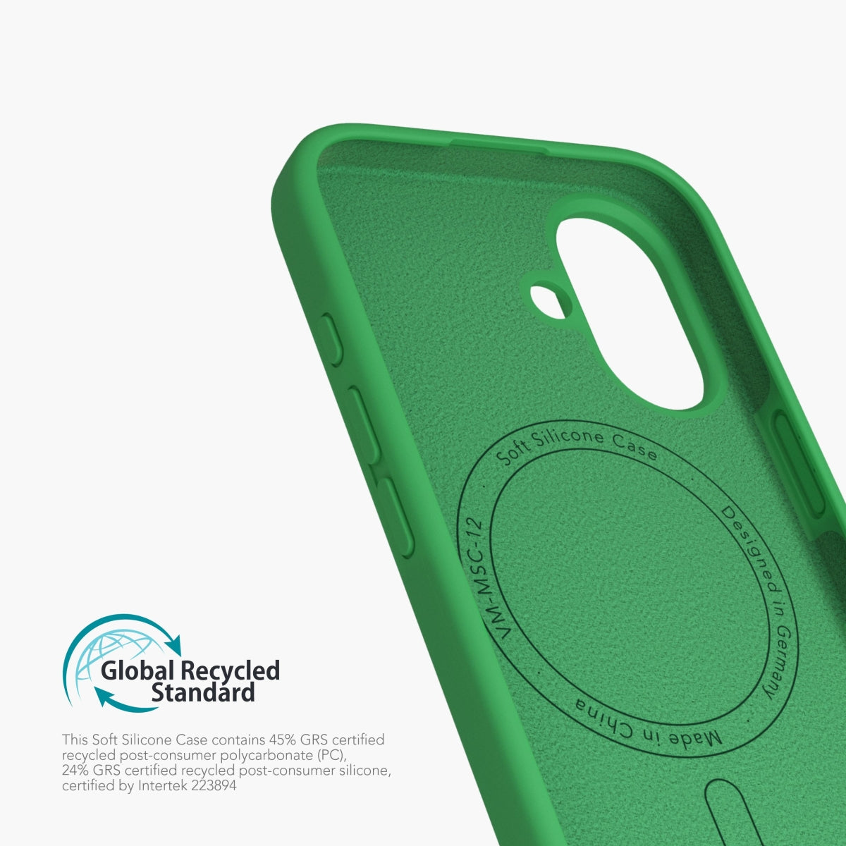 Vonmählen Soft Silikon Backcover – für Apple iPhone 16 Plus, MagSafe, Silikon, Green Haven