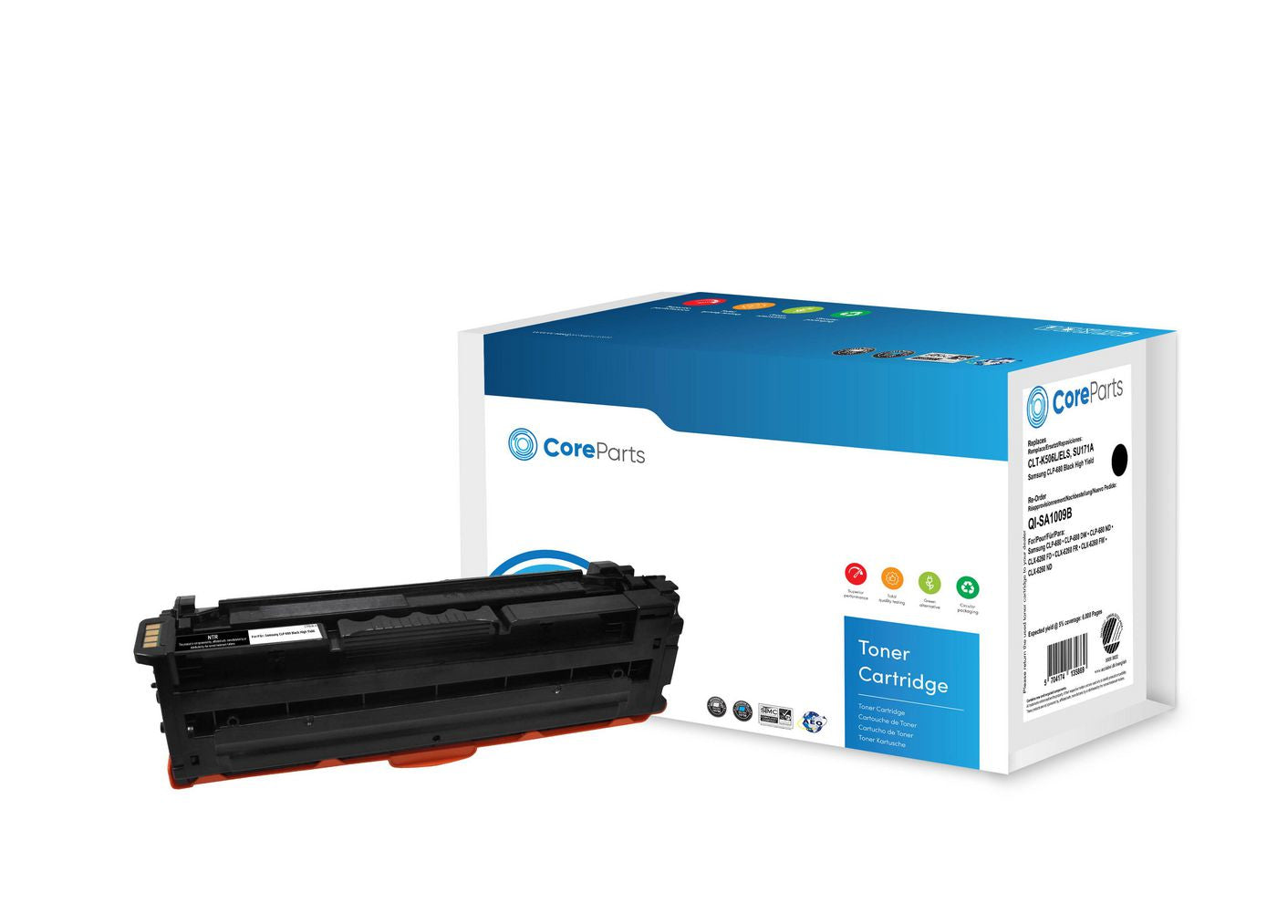 CoreParts CLT-K506L/ELS Schwarz Toner – Kompatibel – 6'000 Seiten – für Samsung CLP-680