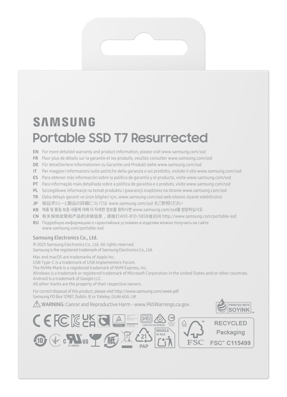 Samsung Externe SSD – 2 TB, USB Typ-C (USB 3.2 Gen 2), Hardwareverschlüsselung