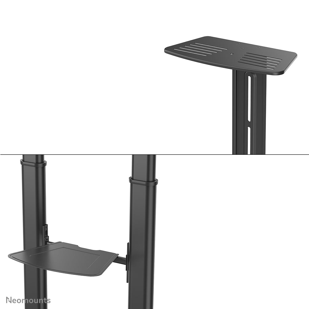 Neomounts PLASMA-M1950E – Trolley, höhenverstellbar, für 60–100", VESA 200×200–1000×600, bis 100 kg, schwarz