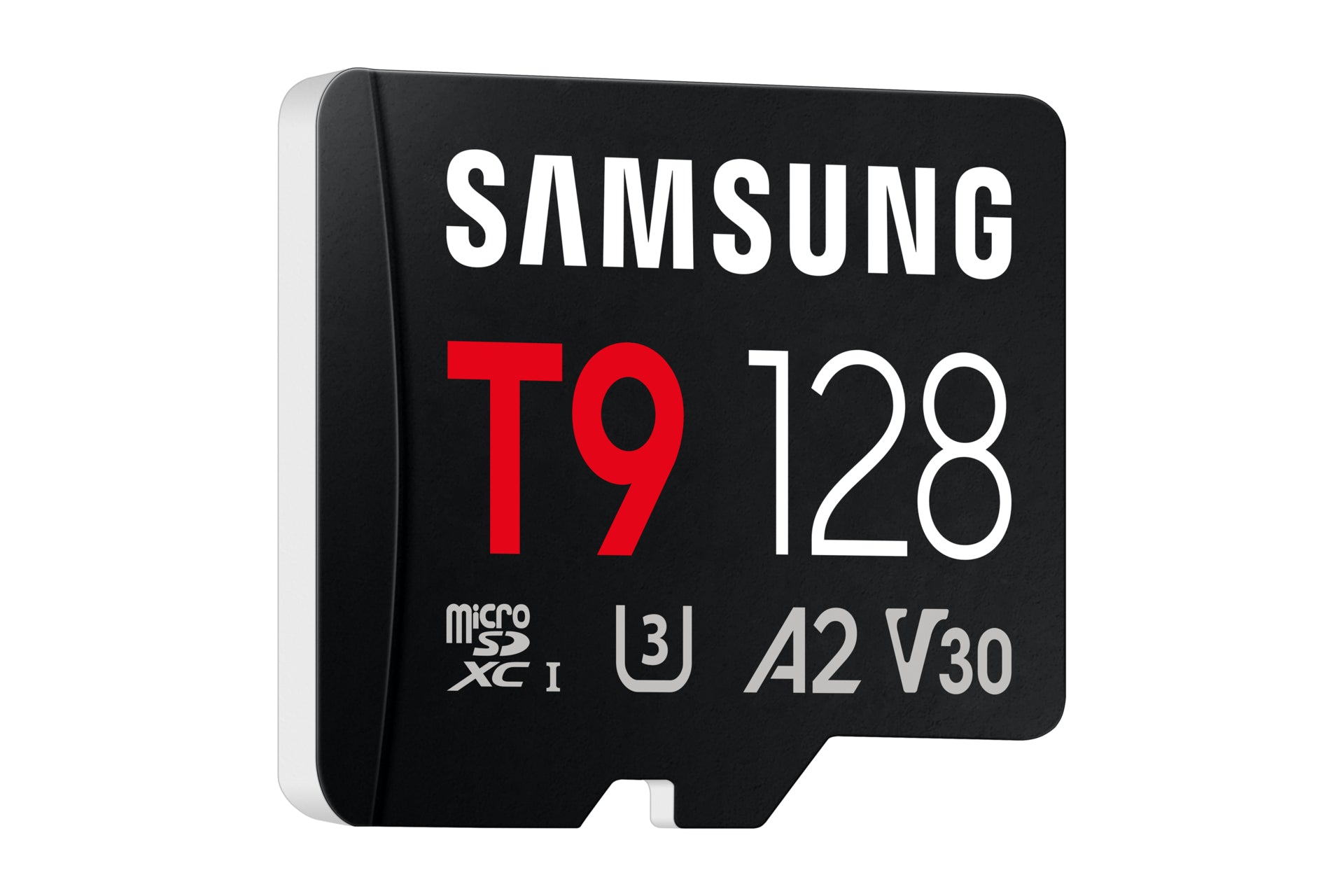 Samsung T9 microSDXC 128 GB – UHS-I, U3, V30, A2, 200/130 MB/s, inkl. USB-Kartenleser
