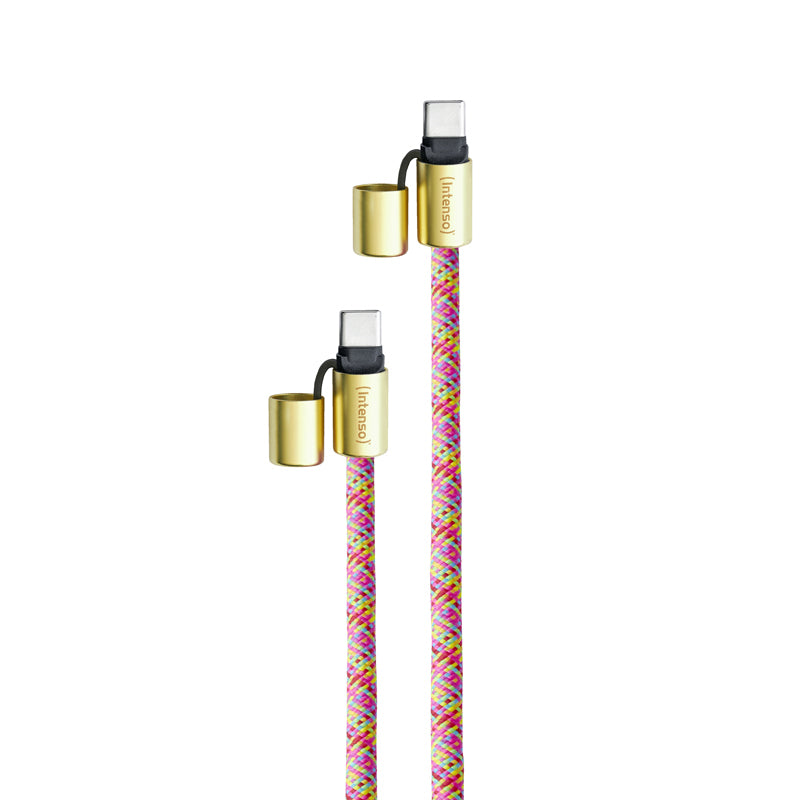 Intenso Kabel – USB-C auf USB-C 1,65 m, PD 60 W, Schlüsselanhänger