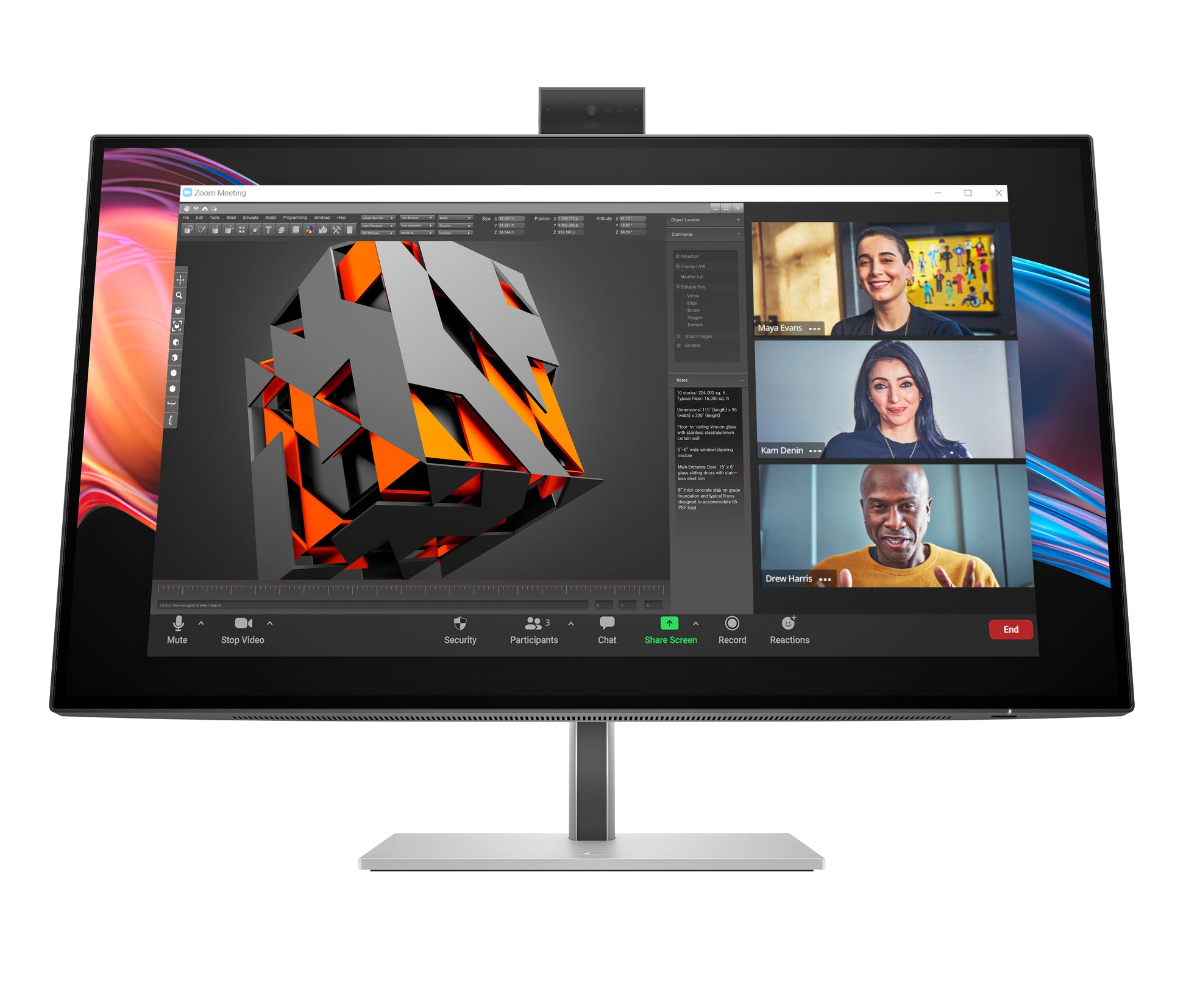 HP Serie 7 Pro 727pm – Monitor, 27", 3840 × 2160 (UHD 4K)