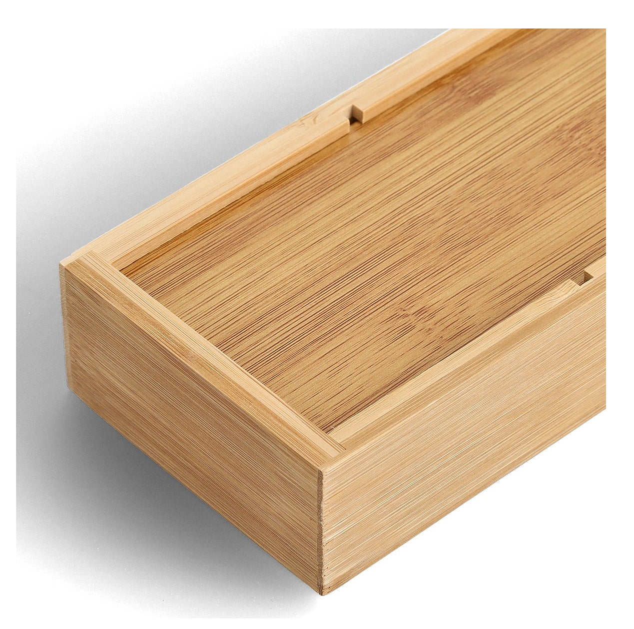 Zeller Present 13335 Aufbewahrungsbox – Bambus – Braun – 3 Fächer – 102 × 45 × 280 mm