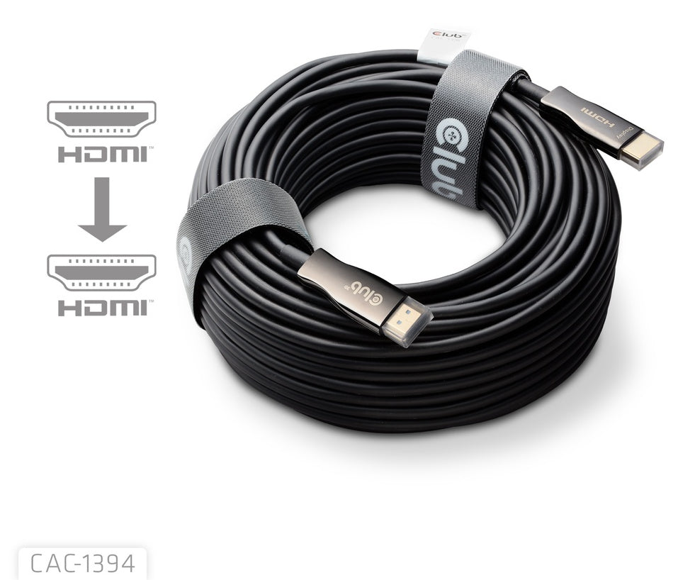 CLUB3D HDMI Kabel HDMI 2.1 8K 60 Hz – 100 m – AOC, HDR