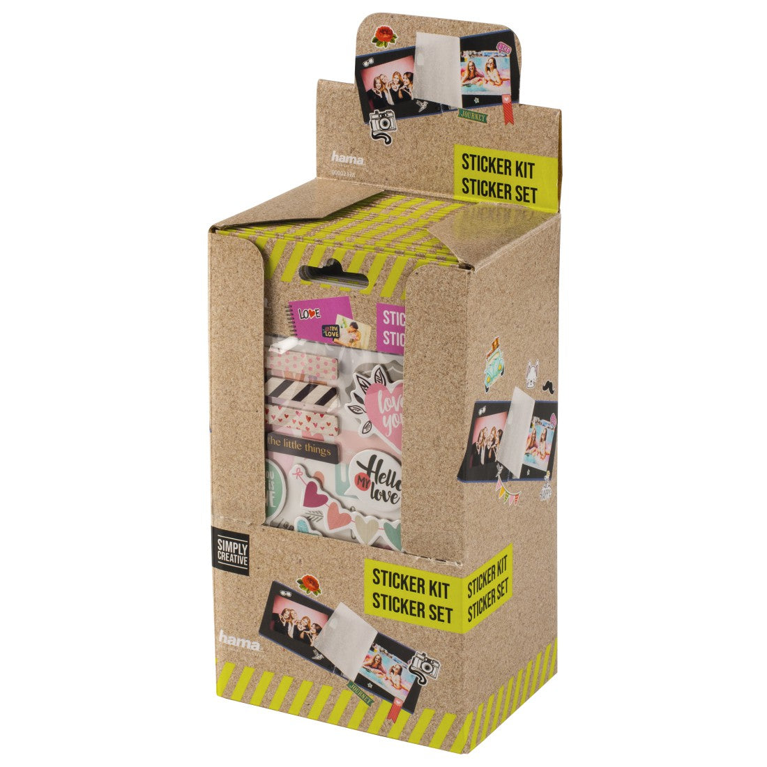 Hama Schmucketiketten – Motive sortiert – Papier, 2 Bogen, 125 × 220 mm