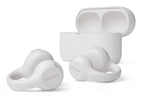 Philips TAQ2000WT/00 – True Wireless In-Ear (Open-Ear) Kopfhörer – Bluetooth 5.4, IPX4 – Weiss – bis 28 h