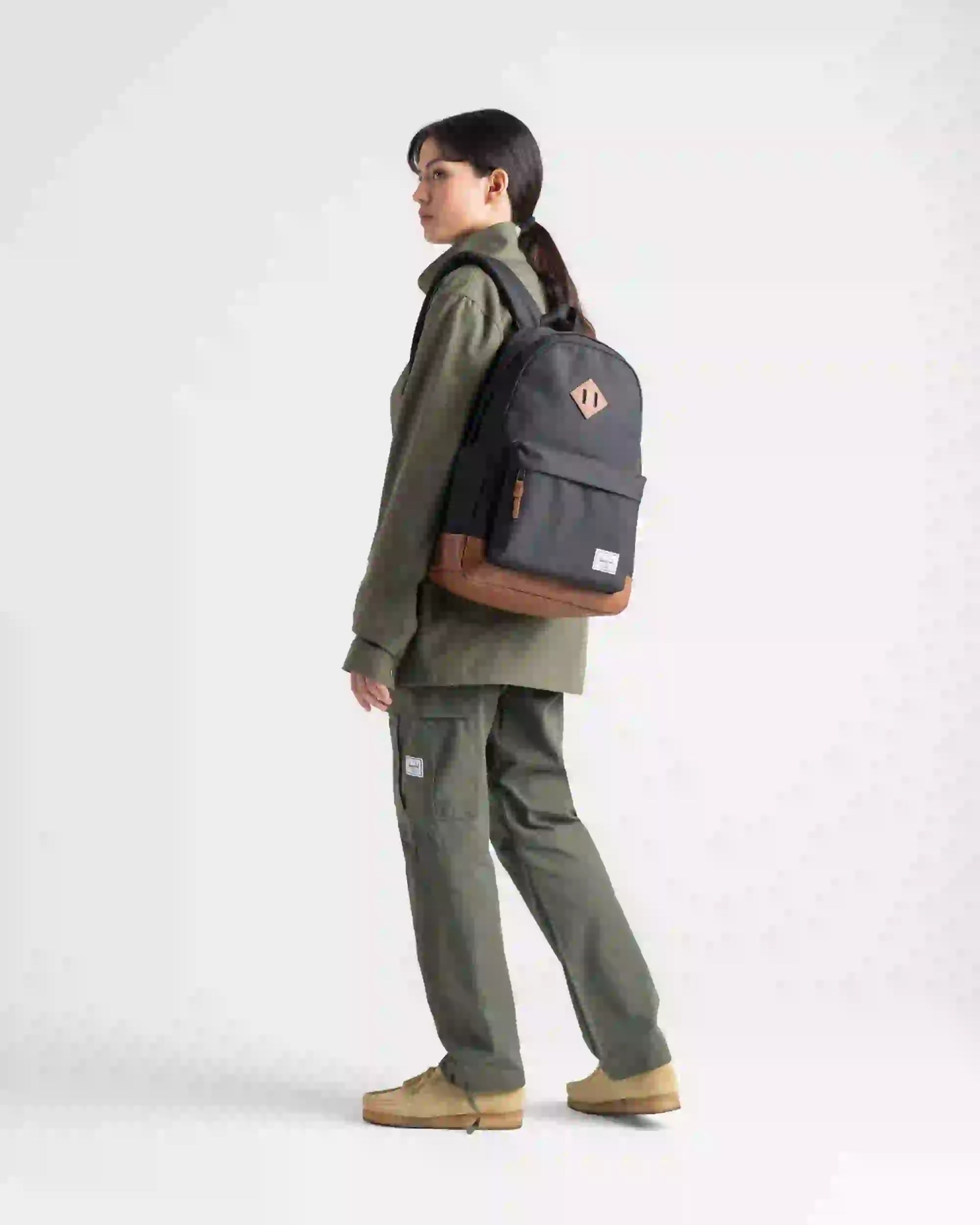 Herschel Heritage – Freizeit-Rucksack – 24 l, Recyceltes Material, Braun