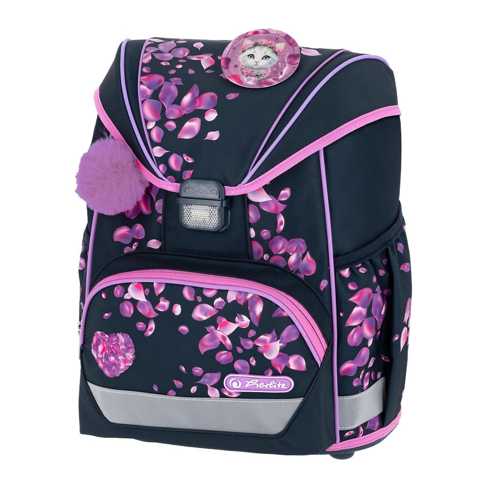 Herlitz UltraLight Plus – Schulrucksack-Set, Blossom Dance, 16 l, 28×36×21 cm