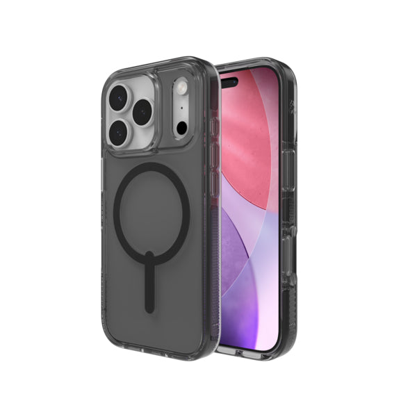 ZAGG Santa Cruz Snap Backcover – für Apple iPhone 17 Pro, MagSafe, Graphen, schwarz, bis 4 m Sturzsicher