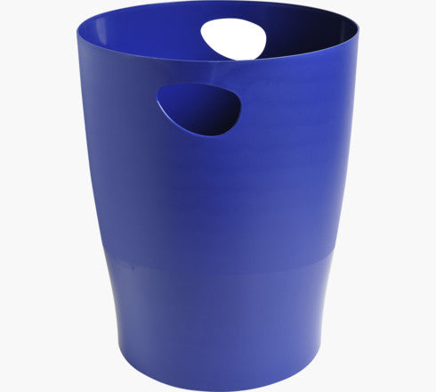 Exacompta Papierkorb ECOBIN – 15 l – Kunststoff (PP), rund – blau