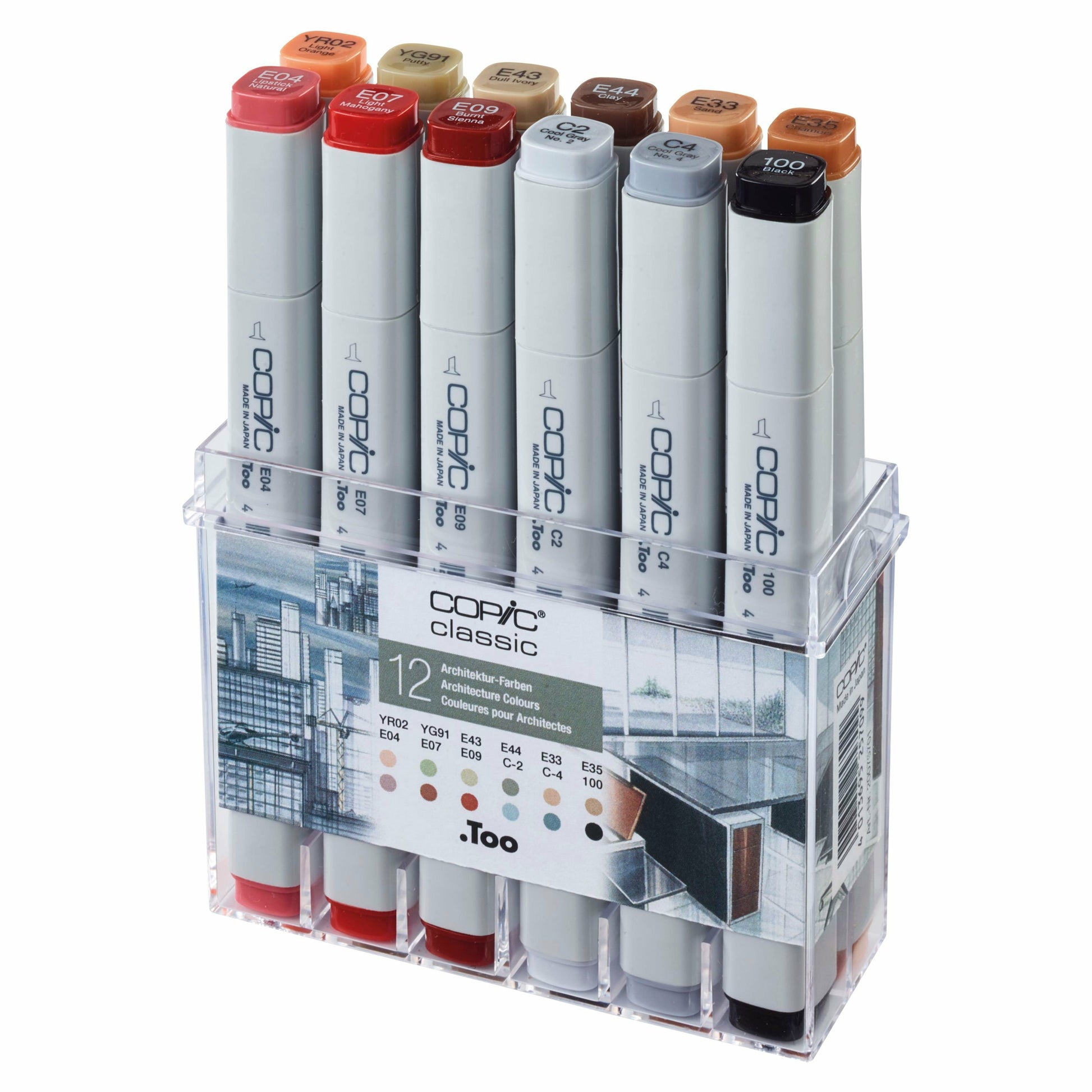 Copic Permanent Marker – Verschiedene Farben, 12 Stück
