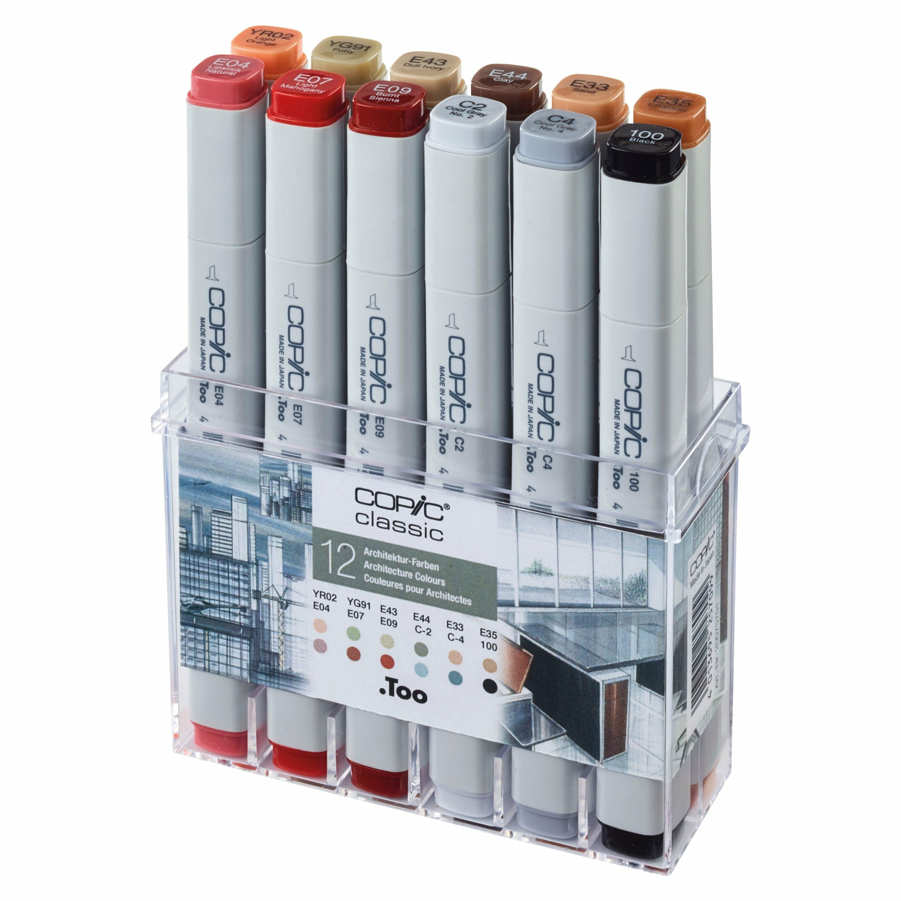 Copic Permanent Marker – Verschiedene Farben, 12 Stück