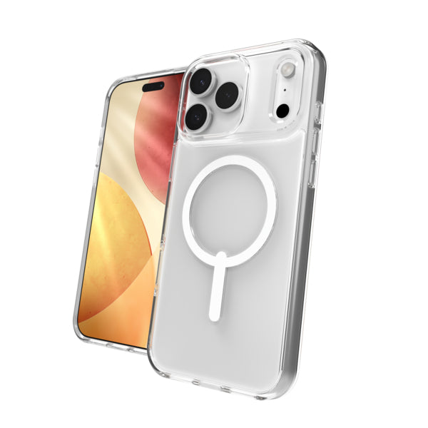 ZAGG Crystal Palace Lite Snap – Backcover – für Apple iPhone 17, Graphen, Transparent, bis 3 m Sturzsicher