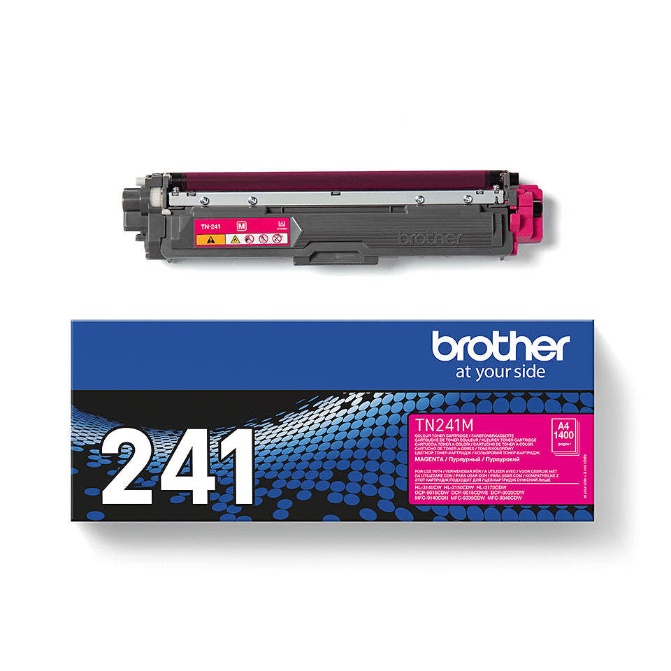 Brother Toner TN-241M – Magenta, 1400 Seiten – für HL-3140CW/HL-3150CDW/HL-3170CDW und andere