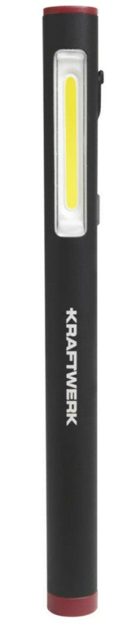 KRAFTWERK Taschenlampe COB 300 – 300 lm, IP20, Akkubetrieb, dimmbar – Schwarz