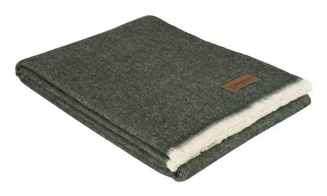 Eskimo Venezia Merinowolldecke – Dunkelgrau – 130 × 200 cm