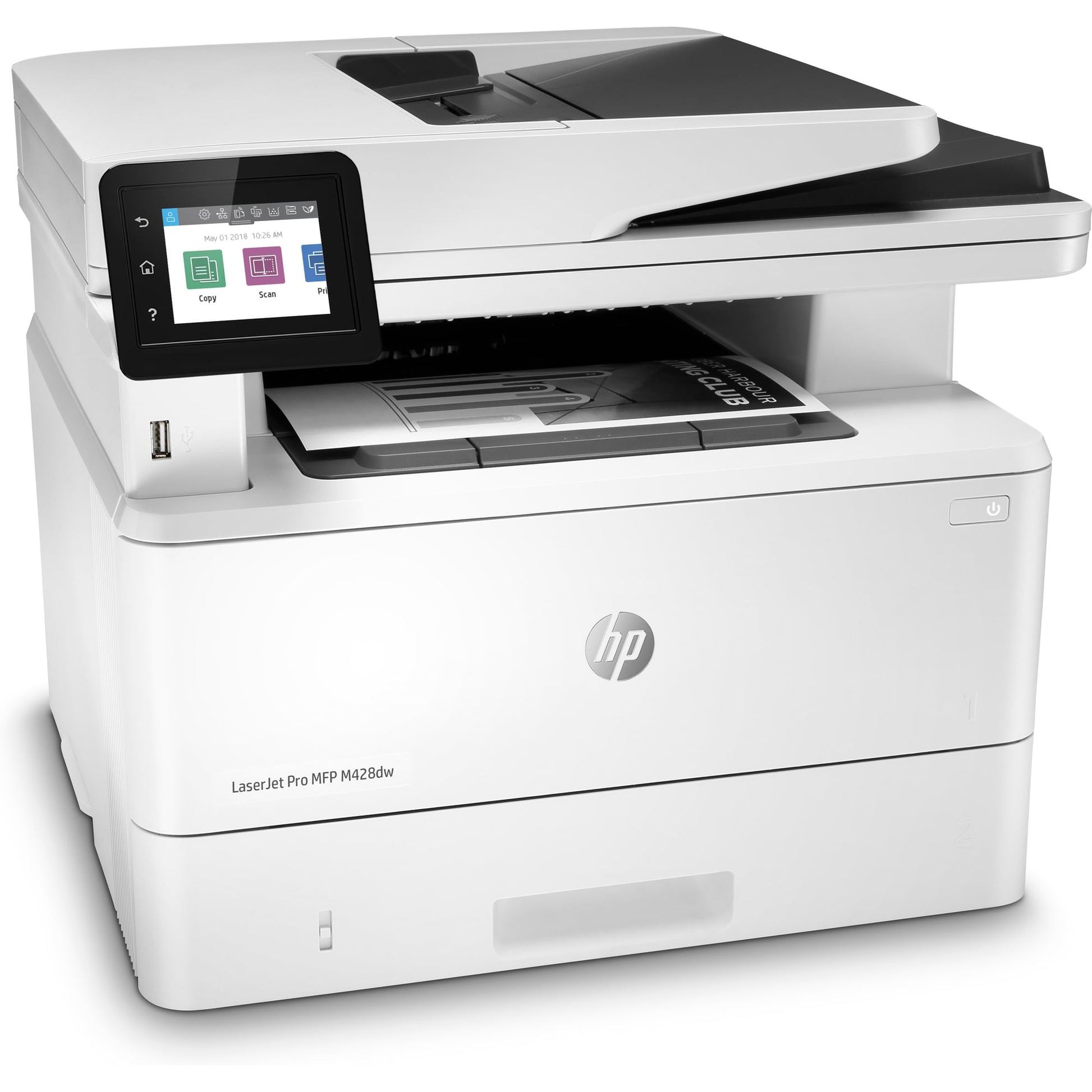 HP Laserjet Pro M428dw – S/W Laser-MFP A4, 3-in-1 – USB/LAN/WLAN – Duplex, ADF, 50-Blatt ADF – 38 Seiten/Min. S/W